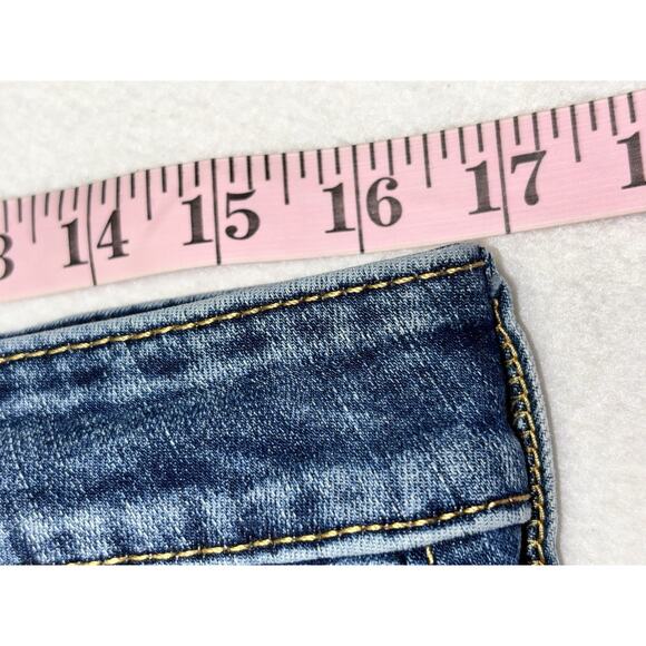 American Eagle Next Level Airflex Distressed Skinny Jeans Men 34X32 Dark Wash - Picture 7 of 10